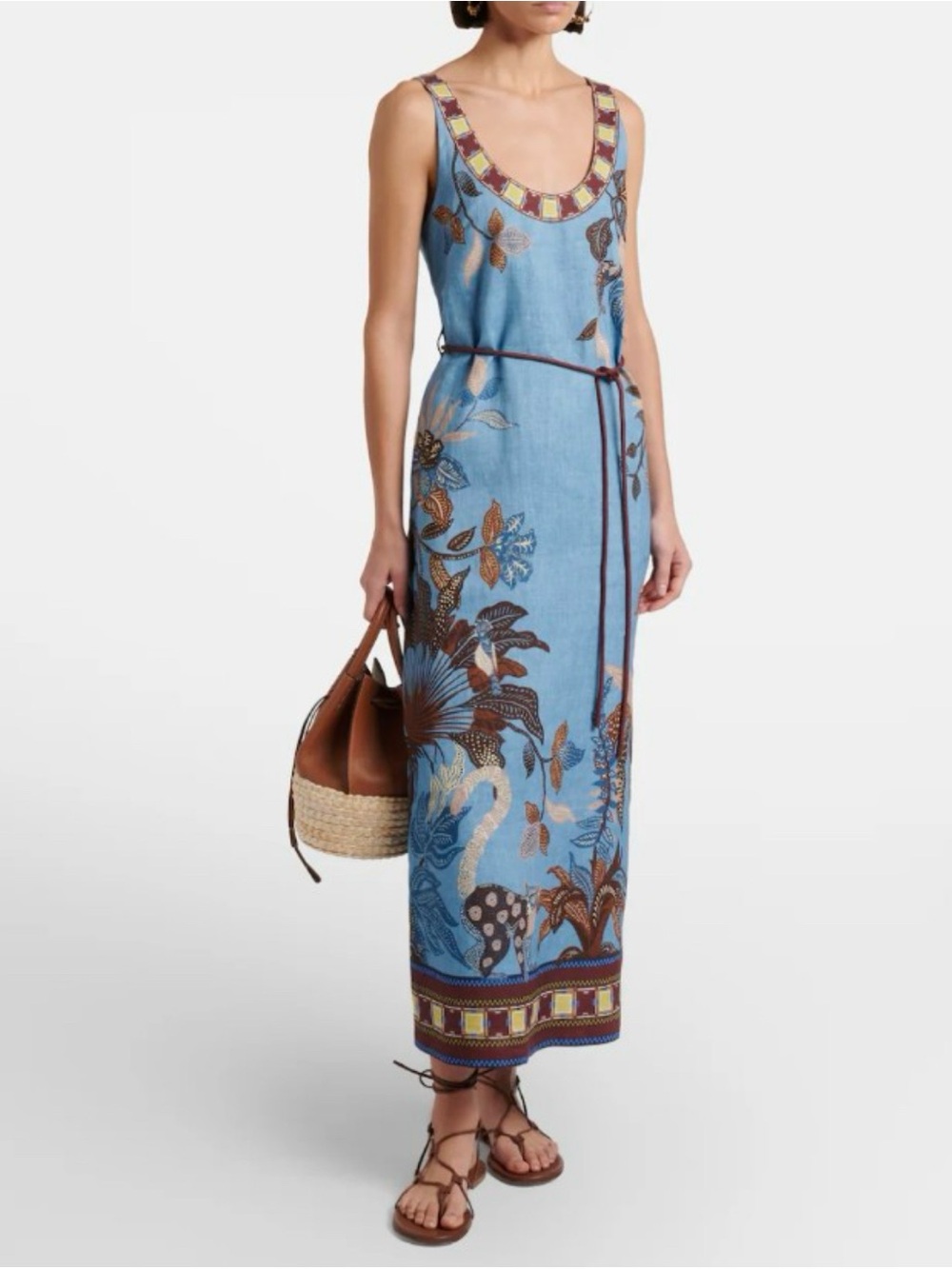 ALEMAIS Georgie printed Linen dress | NWOT | Retail $580